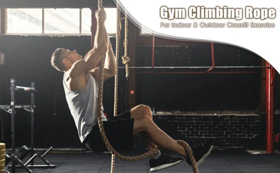 Corde d'escalade de gymnastique d'exercice Crossfit avec une capacité de 800 lb pour l'entraînement de remise en forme